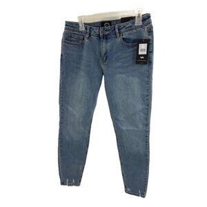 RVCA Womens Size 30 Dayley Mid Rise Skinny Jeans Blue Stretch Denim Casual